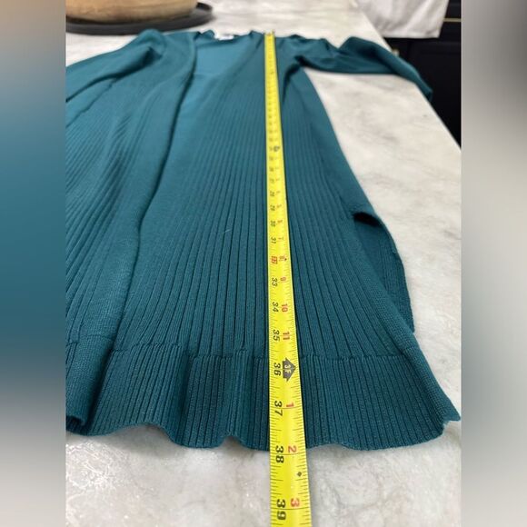 Cocobleu Open-Front Long Sweater Cardigan. Size Large - Picture 9 of 10